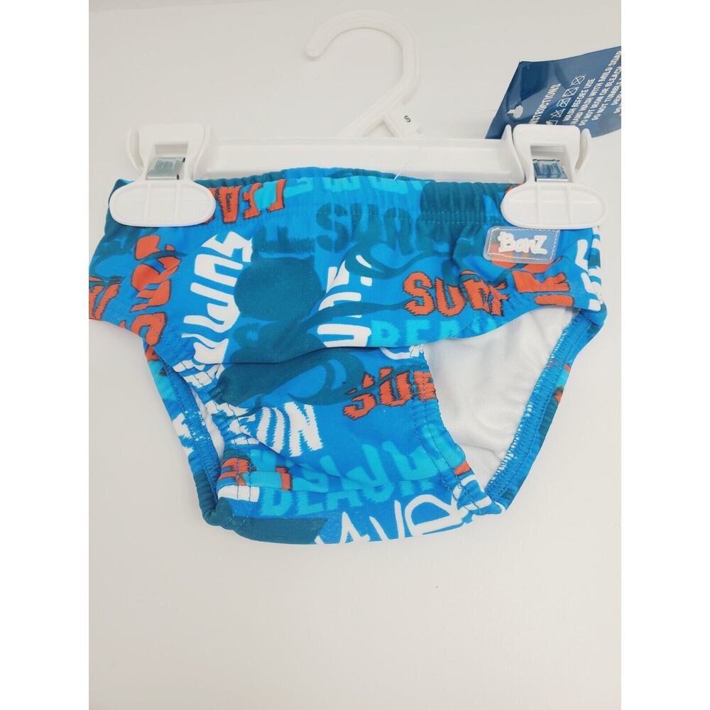 Baby BanZ UV Swim Diaper - Blue Graffiti Design, 3-6 Months NEW